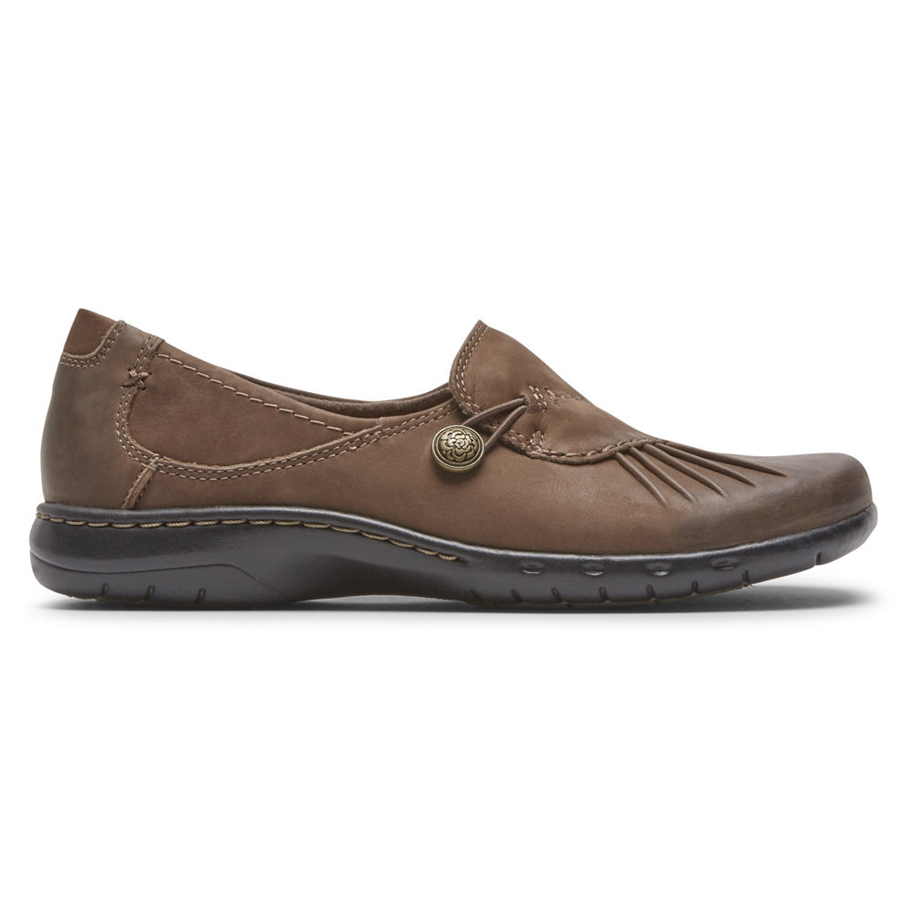 Slip-Ons Rockport Mujer Mexico - Cobb Hill Paulette Marrom - JKTEI0756